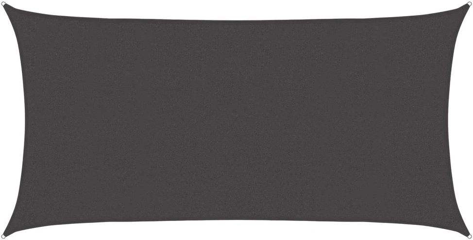 Saulės šešėlio audinys 2,5 x 6 m HDPE Stačiakampio Antracito
