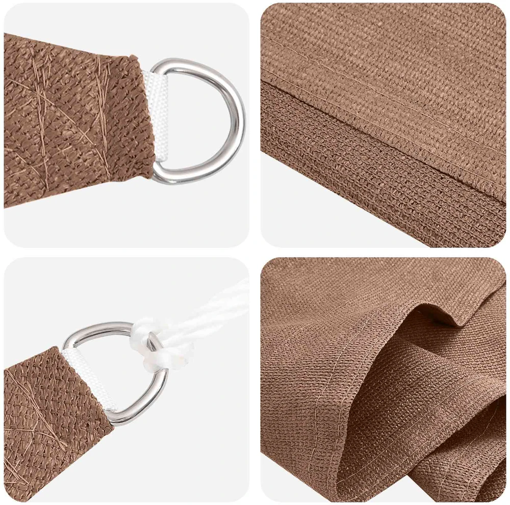 Saulės šešėlio audinys Stačiakampio 2,5 x 6 m HDPE Taupe