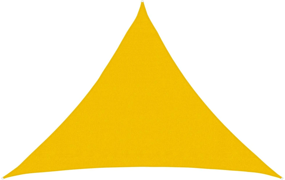 Saulės šešėlio audinys Trikampio 7 x 5 x 5 m HDPE Geltona