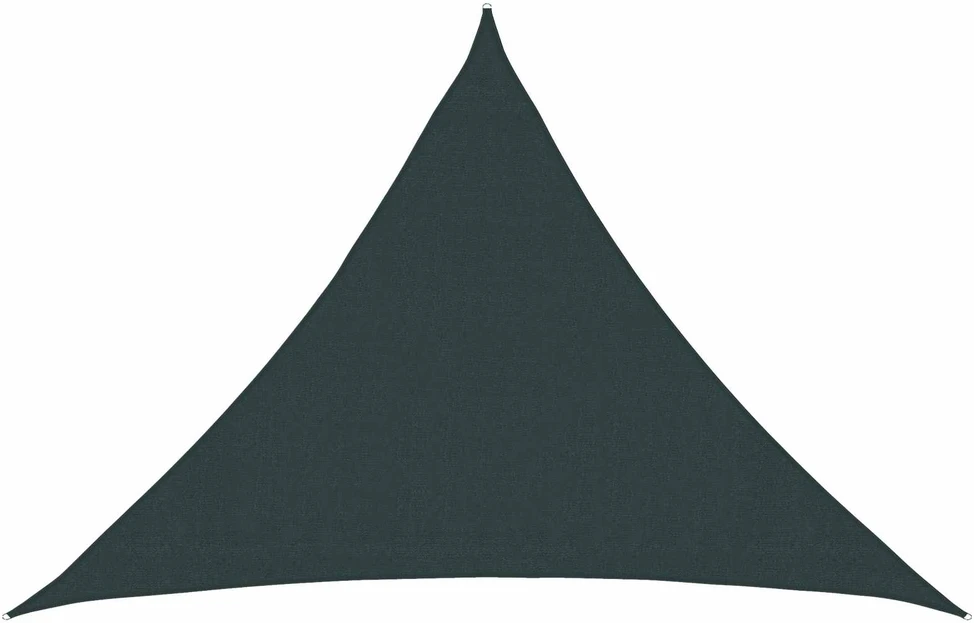 Saulės šešėlio audinys 7 x 5 x 5 m HDPE Trikampio Tamsiai žalia