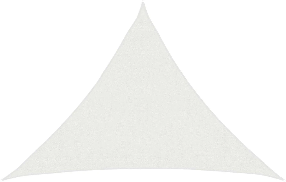 Saulės šešėlio audinys Trikampio 7 x 5 x 5 m HDPE Balta