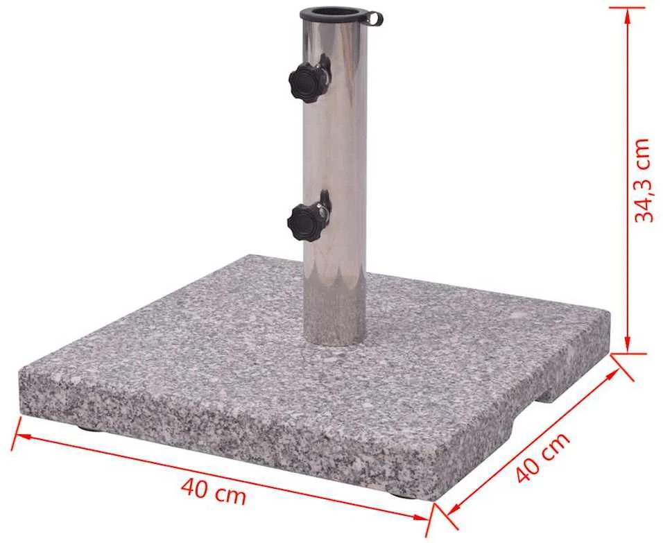 Saulės Skėčio Pagrindas, Stovas iš Granito, 20 kg