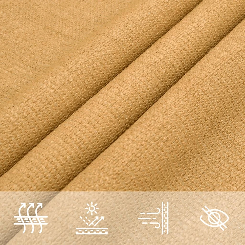 Saulės skėtis, 160 g/m², trapecijos formos, smėlio spalvos, 3/4x3 m, HDPE