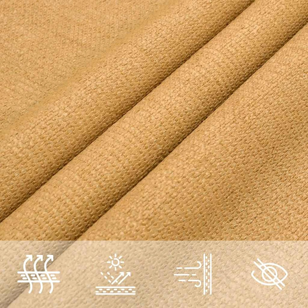 Saulės skėtis, 160 g/m², trikampė, smėlio spalvos, 2,5x2,5x3,5 m, HDPE