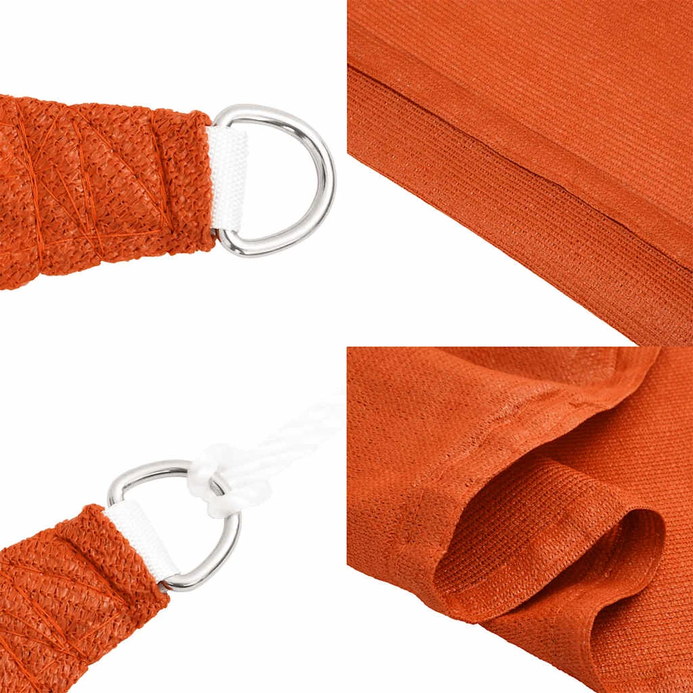 Saulės skėtis, burė, 160 g/m², trapecijos formos, oranžinė, 3/4x2 m, HDPE