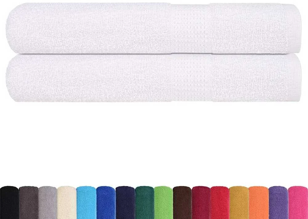 Rankšluostis Pirties rankšluosčiai, FROGN, 2 vnt., balti, 80x200 cm, 360 g/m²