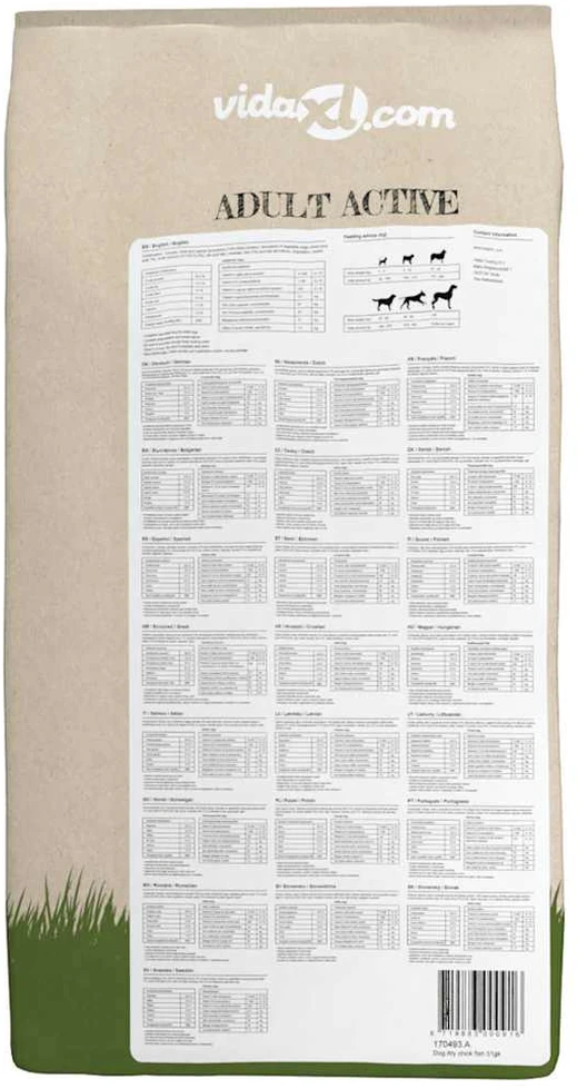 Sausas Maistas šunims, Adult Active vištiena & žuvis, (2 x 15 kg)