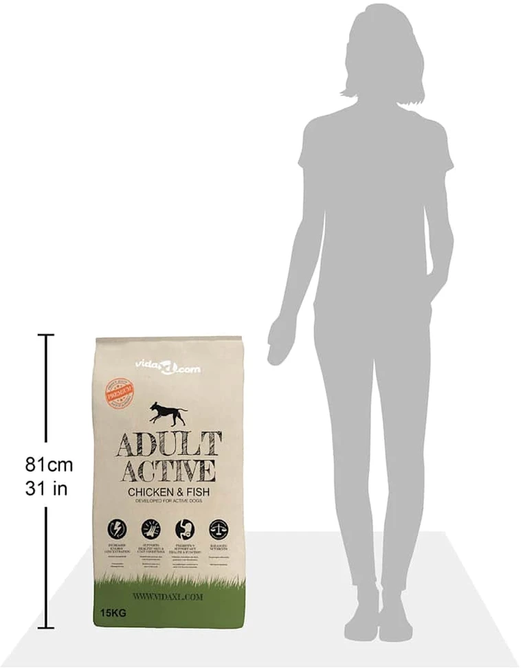 Sausas Maistas šunims, Adult Active vištiena & žuvis, (2 x 15 kg)