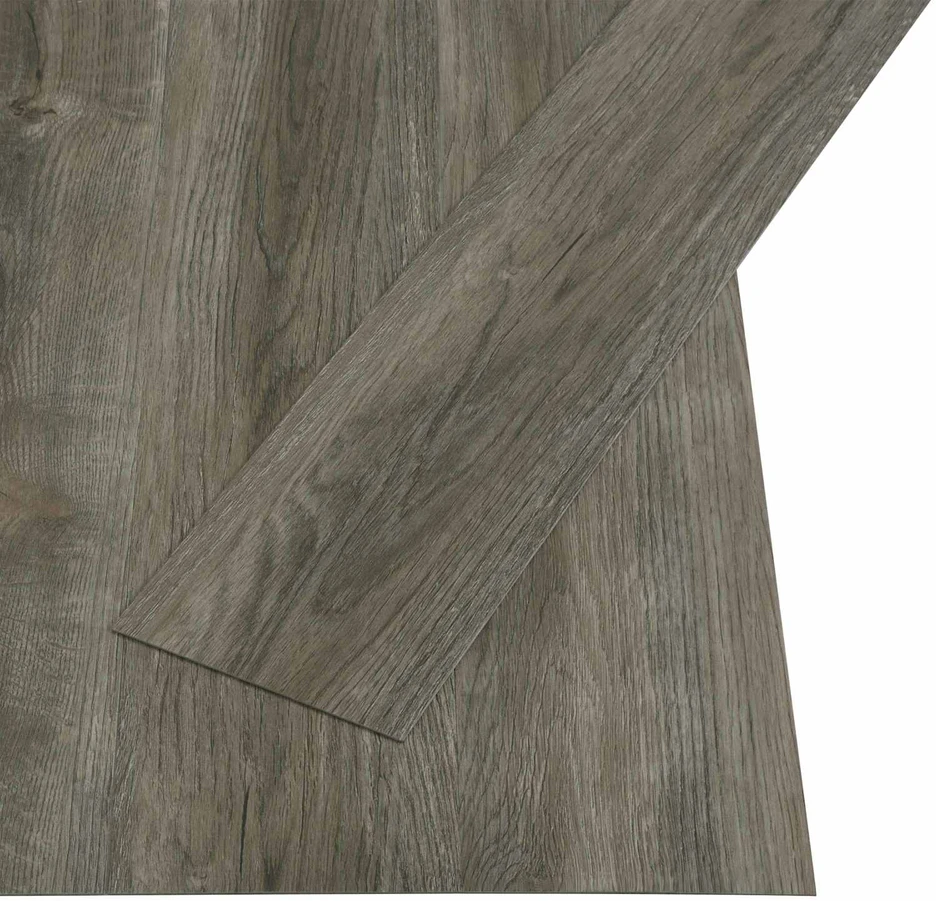 Savaime besiūlių grindų lenta Pilka ir ruda 4,46 m² 32 vnt. PVC