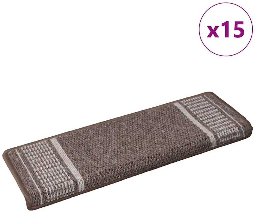 Savaime prilipantys laiptų kilimėliai 15 vnt. 65 x 21 x 4 cm