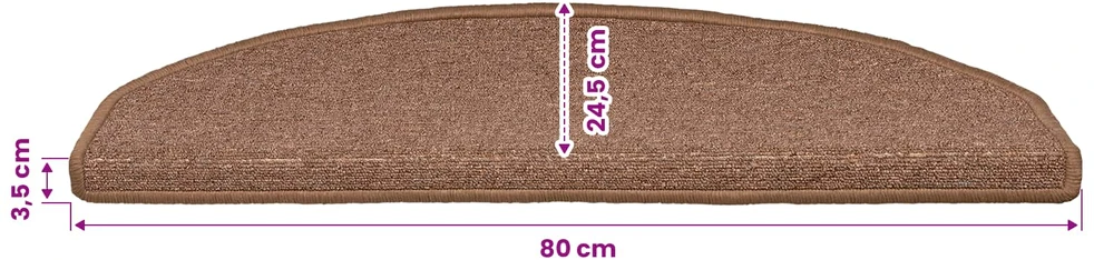 Savaime prilipantys laiptų kilimėliai 15 vnt.