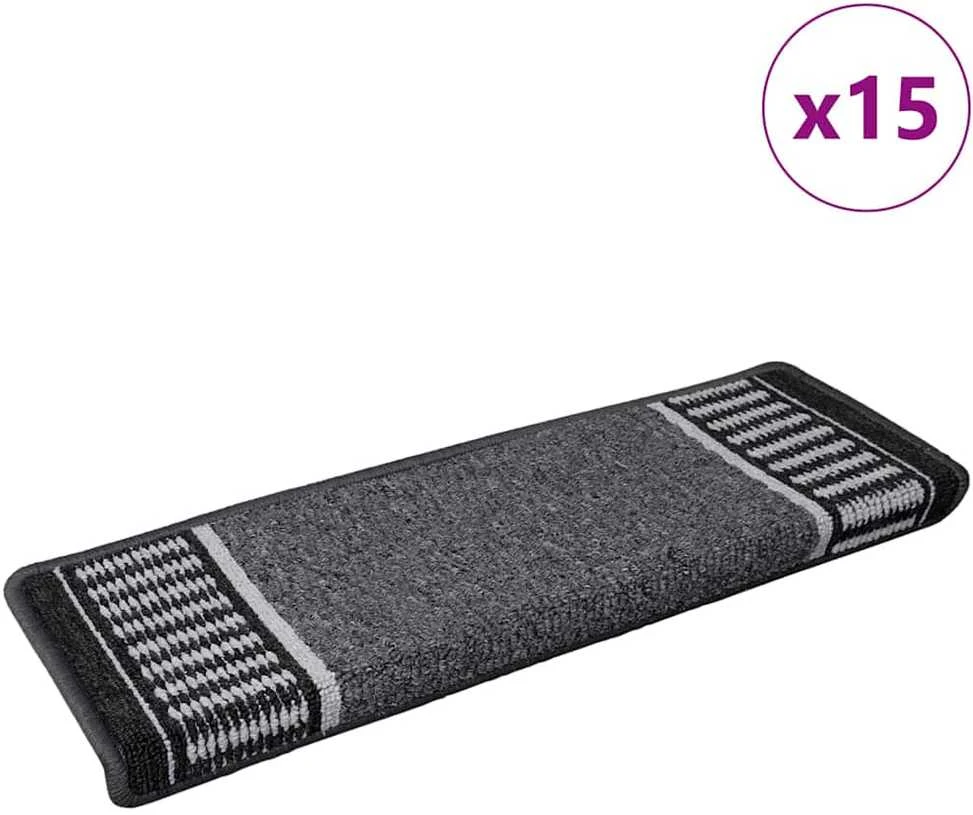 Savaime prilipantys laiptų kilimėliai 15 vnt. 65 x 21 x 4 cm