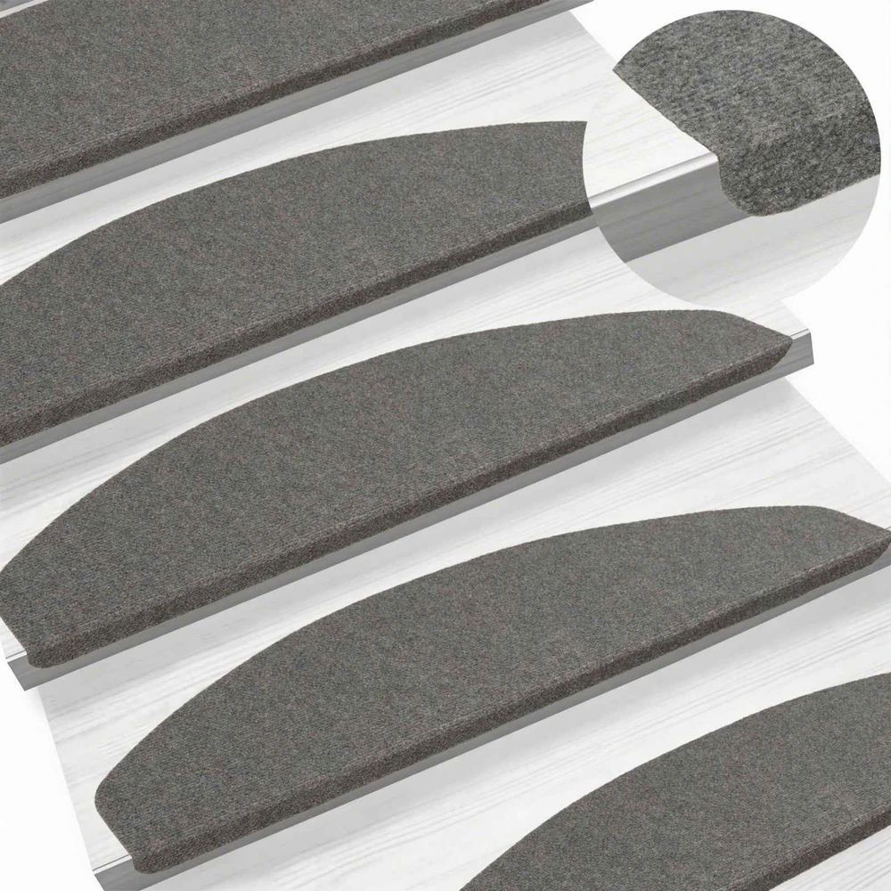 Savaime prilipantys laiptų kilimėliai 15 vnt. 80 x 28 x 3,5 cm