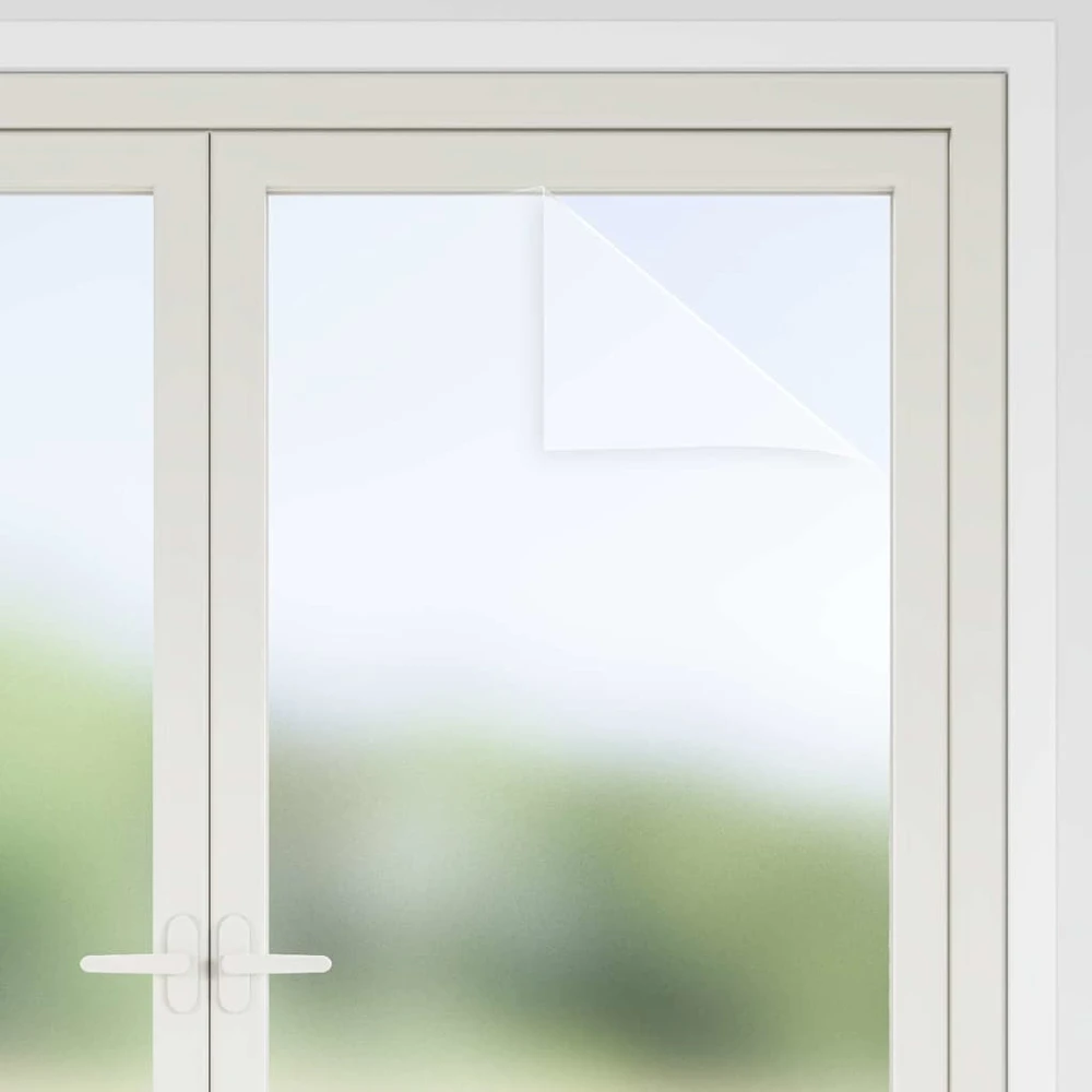 Savaime prisiklijuojanti langų plėvelė Frosted Balta PVC