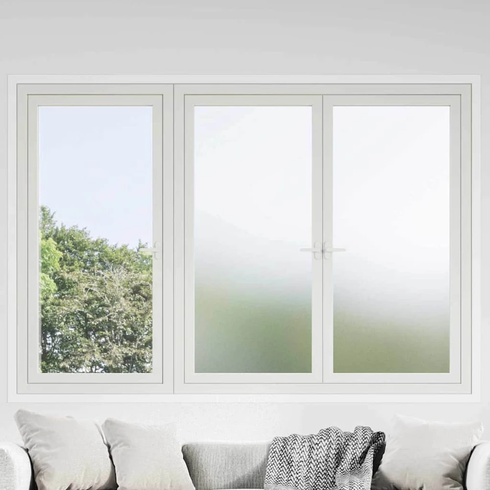 Savaime prisiklijuojanti langų plėvelė Frosted Balta PVC