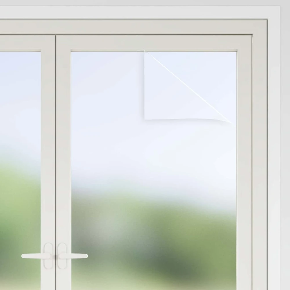 Savaime prisiklijuojanti langų plėvelė Frosted Pilka PVC