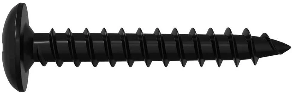Savarankiškai įsukamas vienas 2 vnt. Juoda 4 x 25 mm Plienas