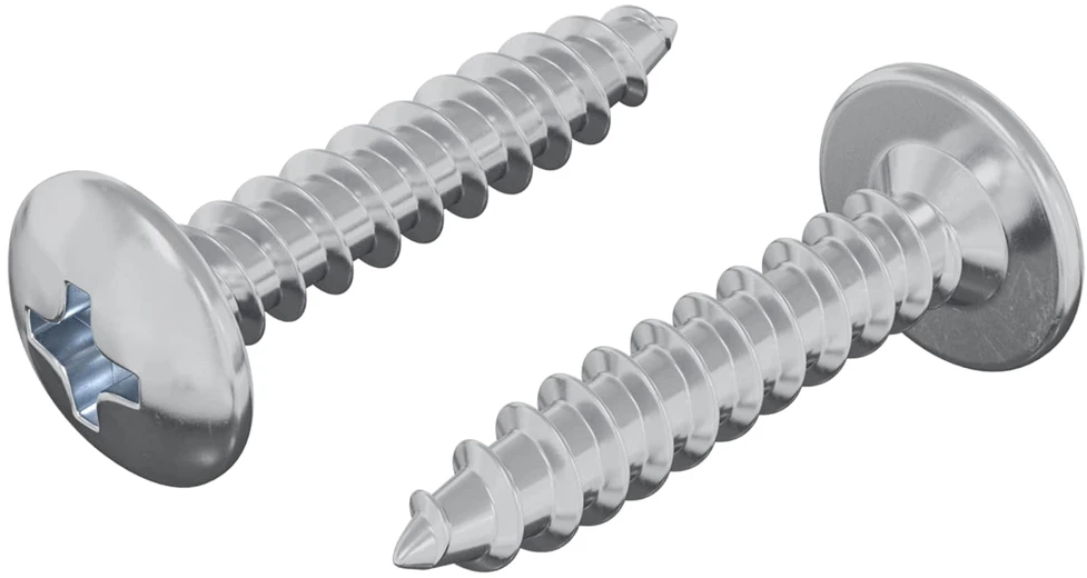 Savarankiškai įsukamas vienas 2 vnt. Cinkuota 4 x 20 mm Plienas