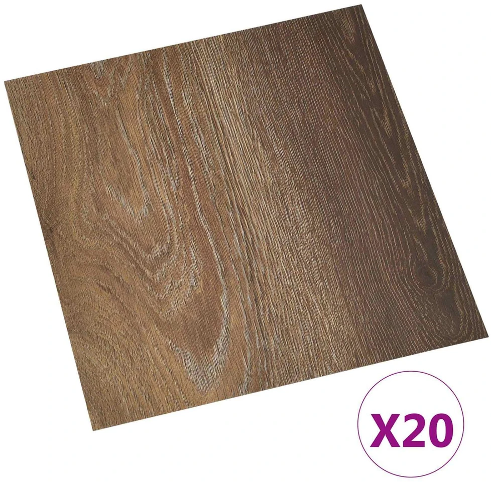 Savesiūnančių Grindų Plokštės Ruda 30,5 x 30,5 cm 20 vnt. PVC