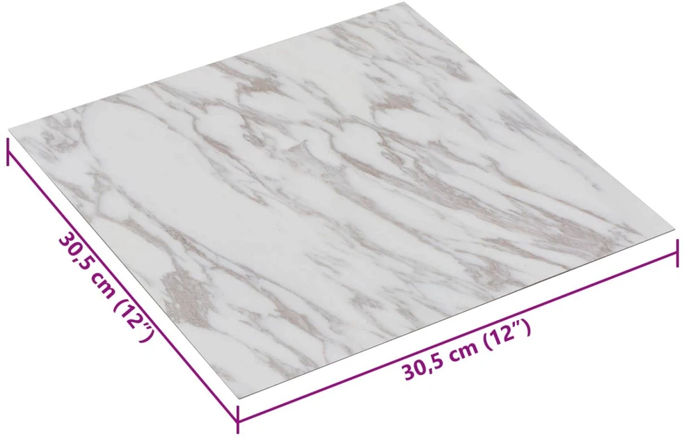 Savesiūnančių Grindų Plokštės Balta ir ruda 30,5 x 30,5 cm