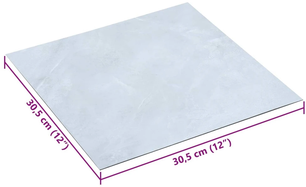 Savesiūnančių Grindų Plokštės Balti marmuro 30,5 x 30,5 cm