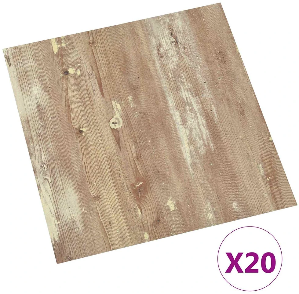 Savesiūnančių Grindų Plokštės Ruda ir balta 30,5 x 30,5 cm