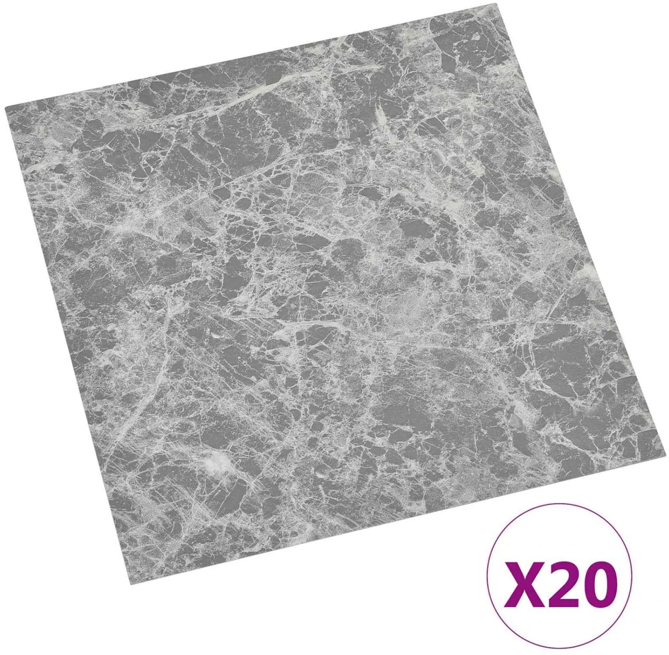 Savesiūnančių Grindų Plokštės Pilka ir balta 30,5 x 30,5 cm