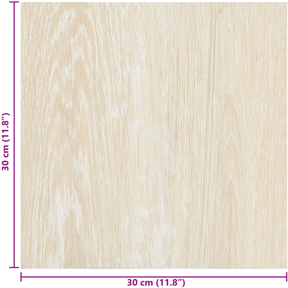 Savesiūnančių Grindų Plokštės Balta ir kreminė 30,5 x 30,5 cm