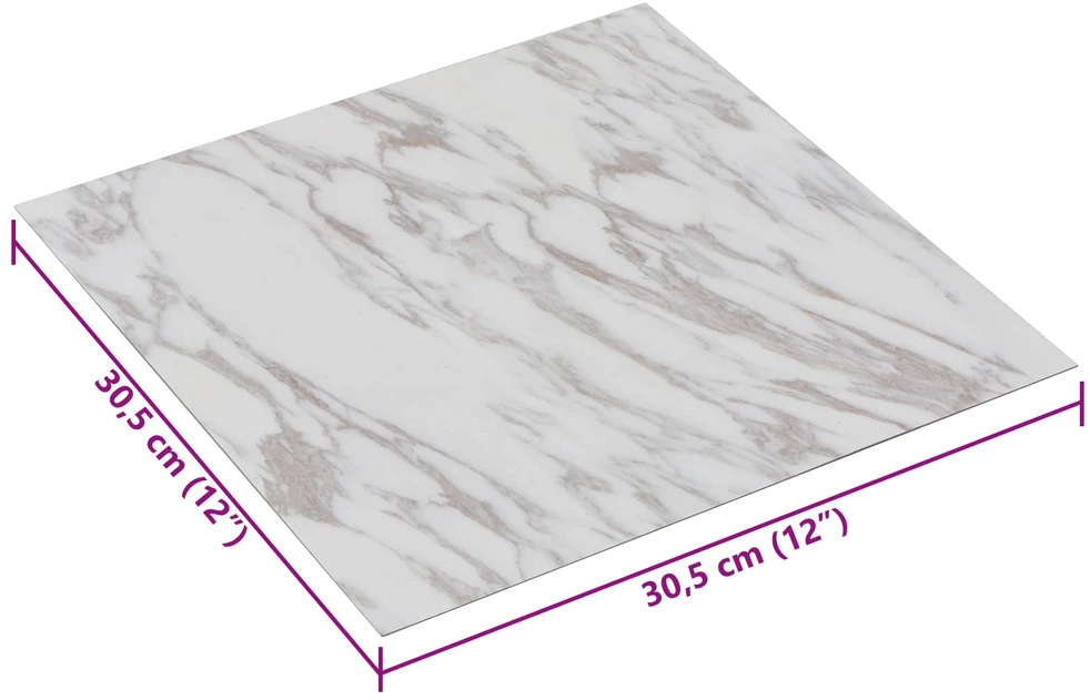 Savesiūnančių Grindų Plokštės Balta ir ruda 30,5 x 30,5 cm