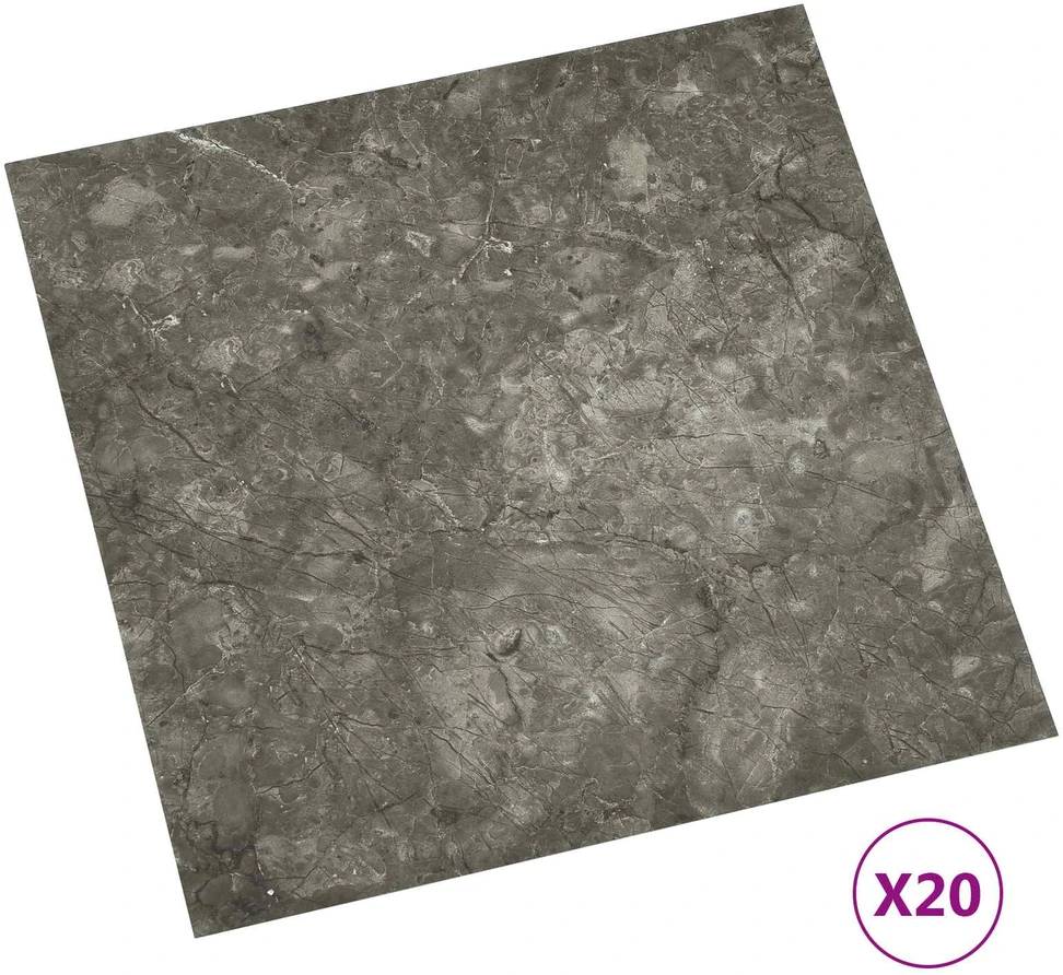 Savesiūnančių Grindų Plokštės Juoda ir pilka 30,5 x 30,5 cm