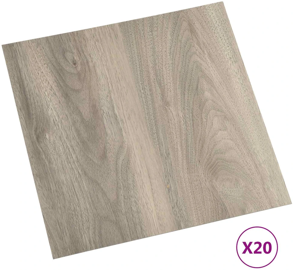 Savesiūnančių Grindų Plokštės Juodas ir Medinis 30,5 x 30,5 cm