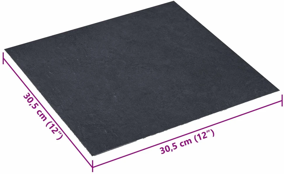Savesiūnančių Grindų Plokštės Juodas marmuras 30,5 x 30,5 cm