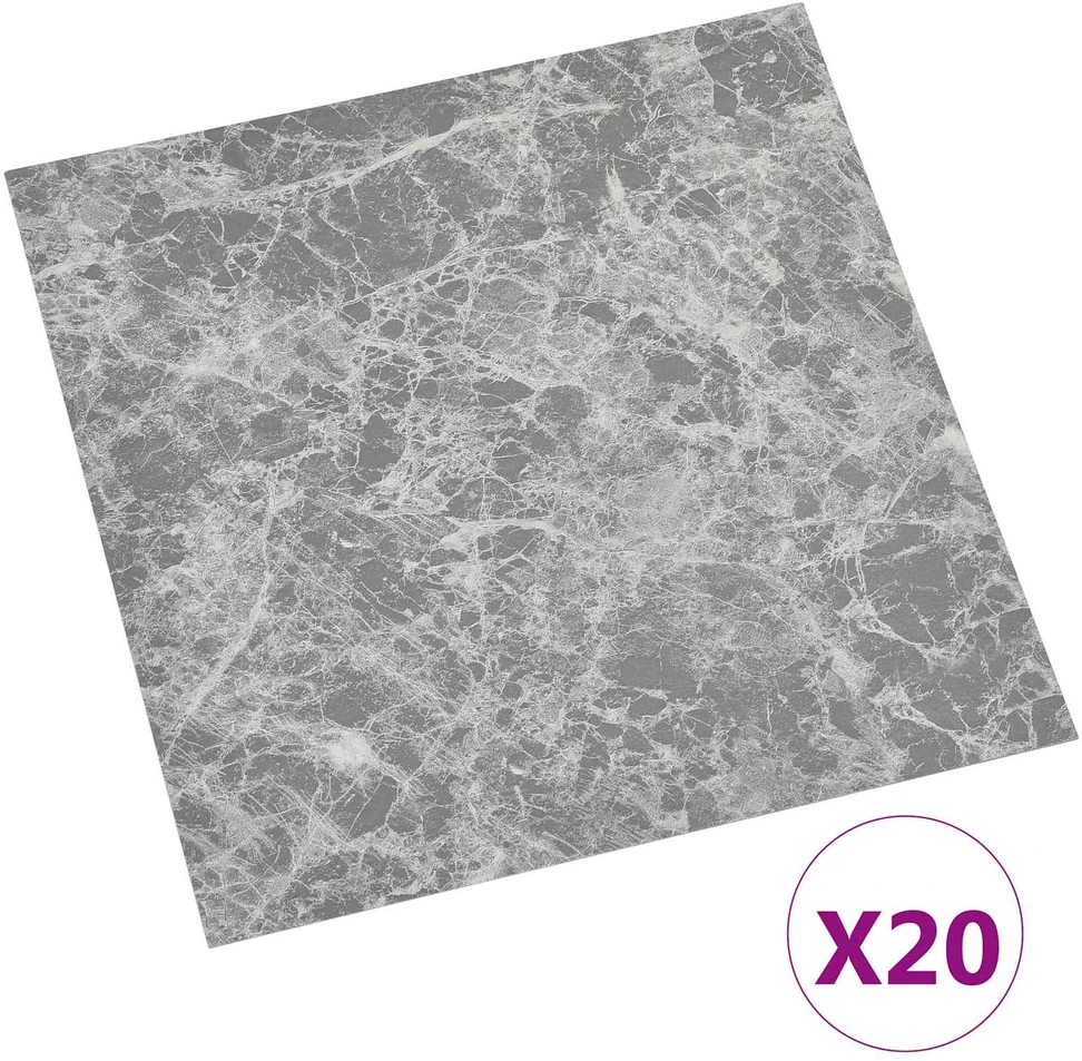 Savesiūnančių Grindų Plokštės Pilka ir balta 30,5 x 30,5 cm