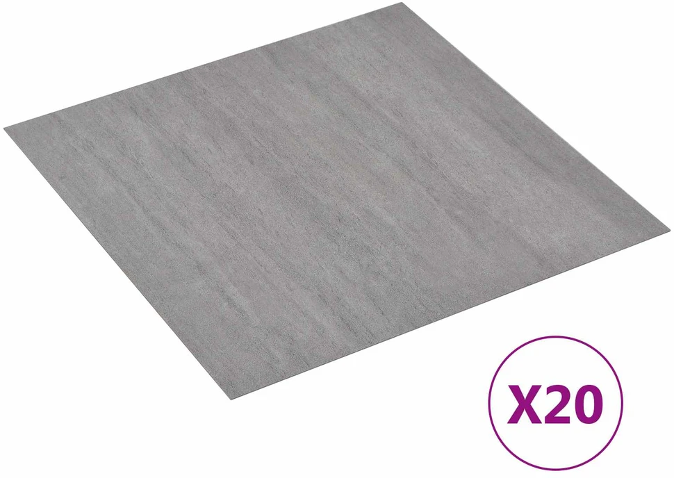 Savesiūnančių Grindų Plokštės Pilka ir medis 30,5 x 30,5 cm
