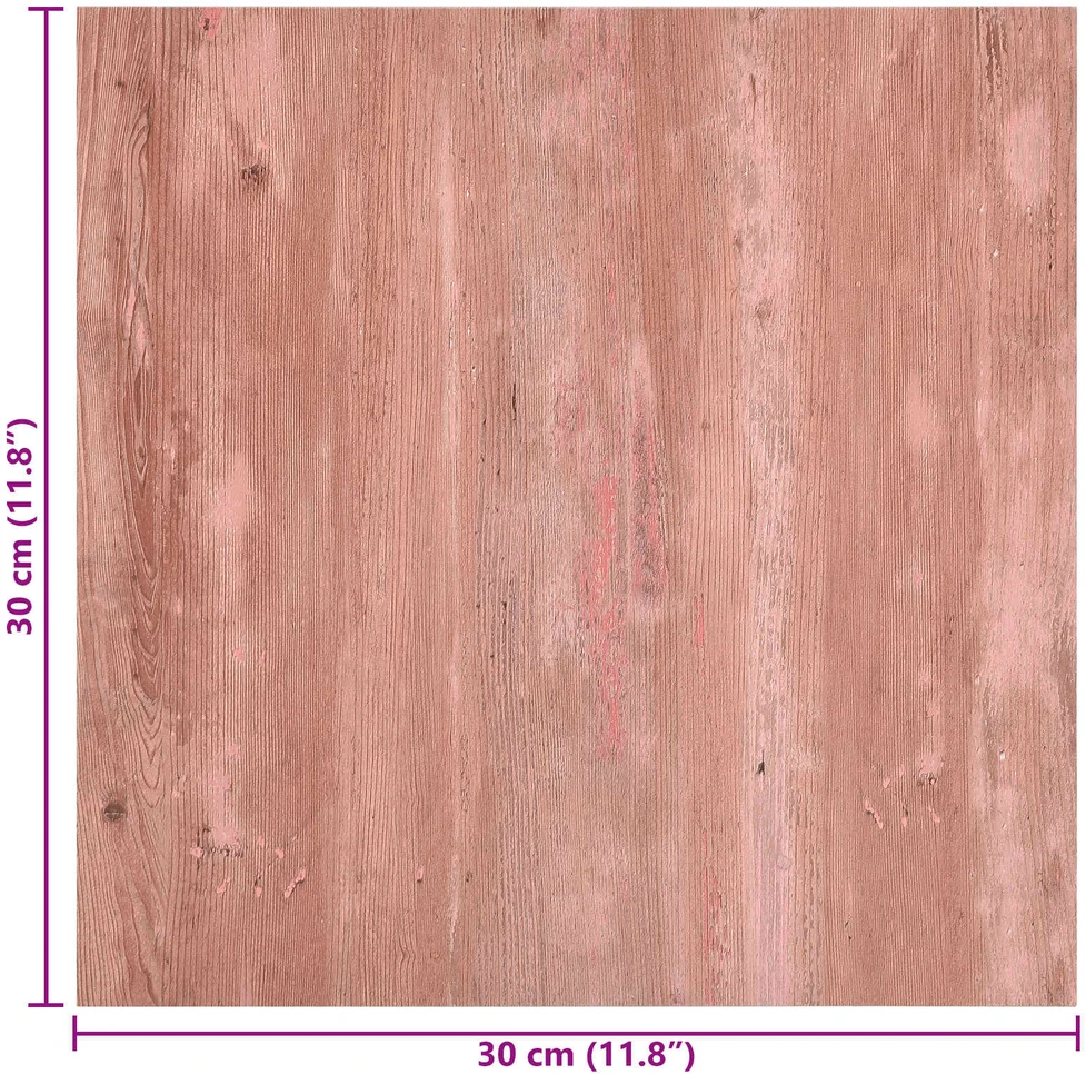 Savesiūnančių Grindų Plokštės Raudona 30,5 x 30,5 cm 20 vnt.