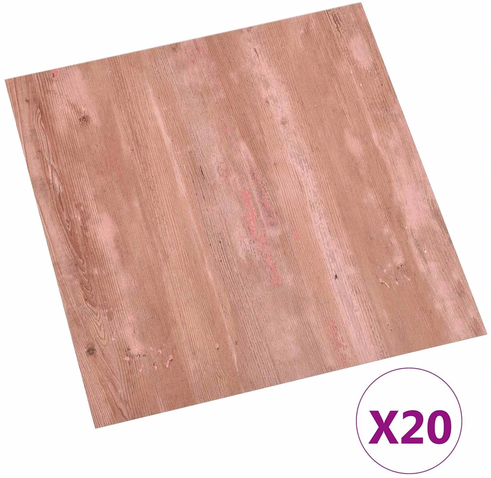 Savesiūnančių Grindų Plokštės Raudona 30,5 x 30,5 cm 20 vnt.