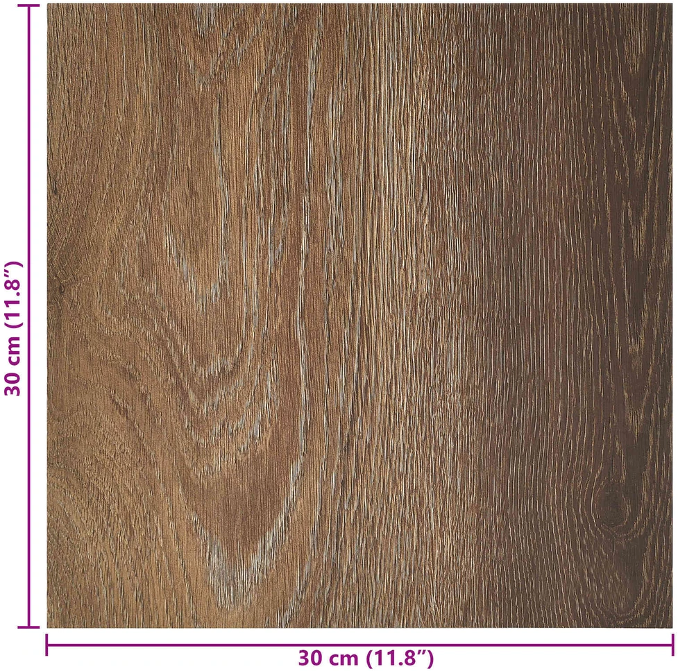 Savesiūnančių Grindų Plokštės Ruda 30,5 x 30,5 cm 20 vnt. PVC
