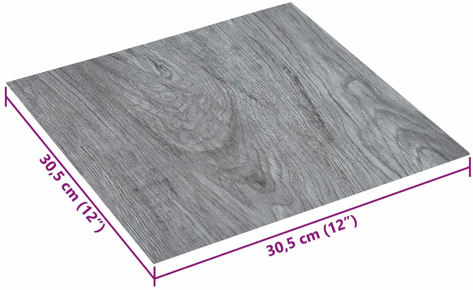 Savesiūnančių Grindų Plokštės Ruda ir antracito 30,5 x 30,5 cm