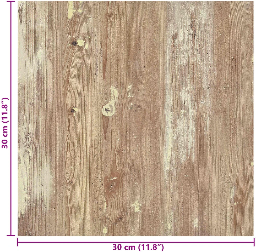 Savesiūnančių Grindų Plokštės Ruda ir balta 30,5 x 30,5 cm