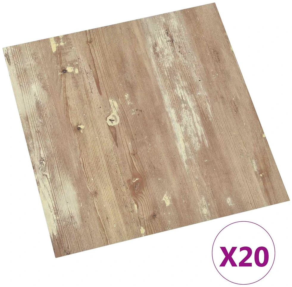 Savesiūnančių Grindų Plokštės Ruda ir balta 30,5 x 30,5 cm