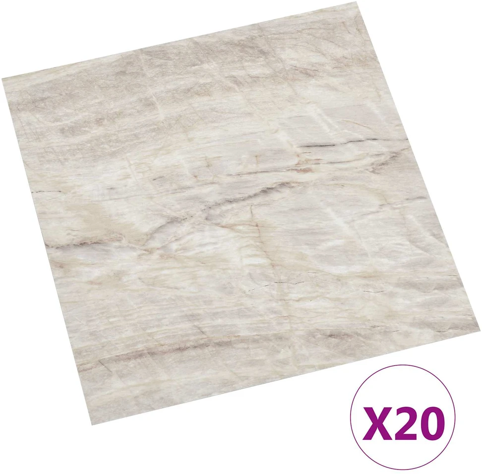 Savesiūnančių Grindų Plokštės Smėlio 30,5 x 30,5 cm 20 vnt. PVC