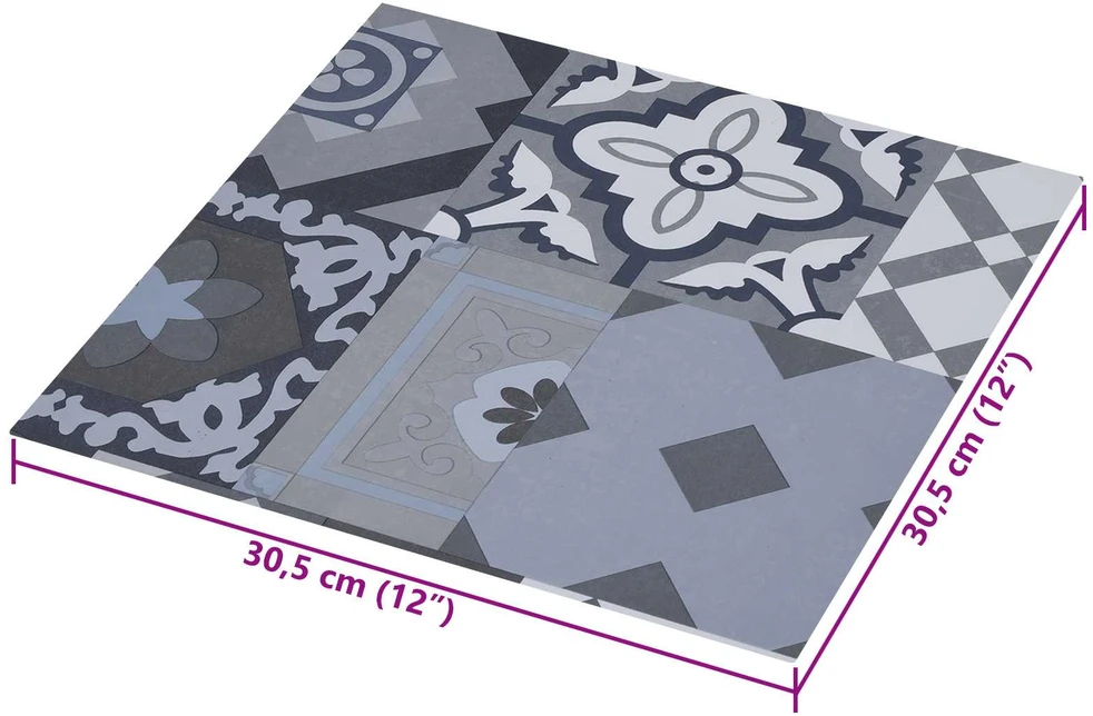 Savesiūnančių Grindų Plokštės Spalvotas Raštas 30,5 x 30,5 cm