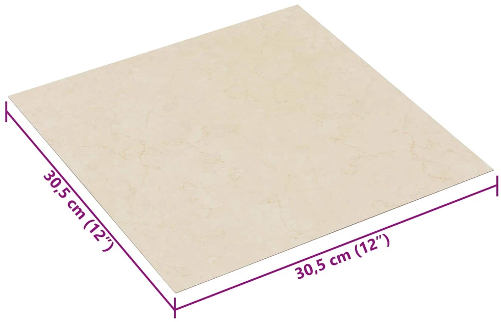 Savesiūnančių Grindų Plokštės Šviesi geltona 30,5 x 30,5 cm