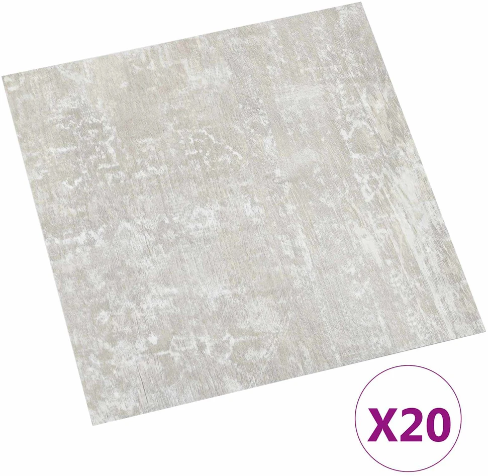Savesiūnančių Grindų Plokštės Šviesiai pilka 30,5 x 30,5 cm
