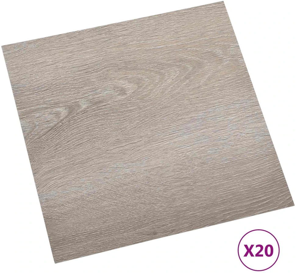Savesiūnančių Grindų Plokštės Taupe 30,5 x 30,5 cm 20 vnt. PVC