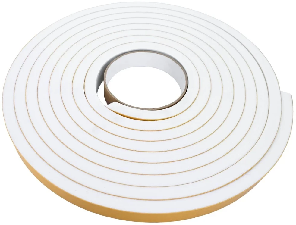 Savigautinė putų juosta 10 vnt. Balta 15mm x 5m CR putplastis