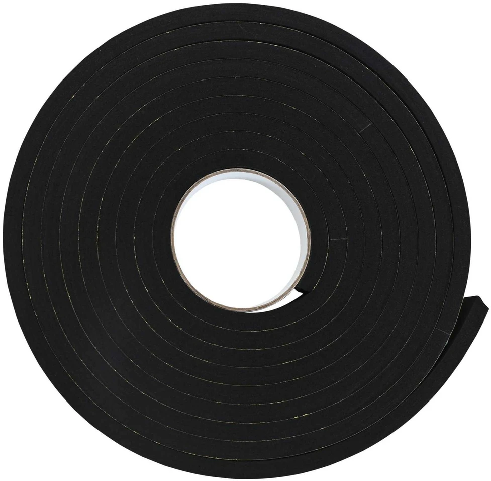 Savigautinė putų juosta 10 vnt. Juoda 20mm x 5m CR putplastis
