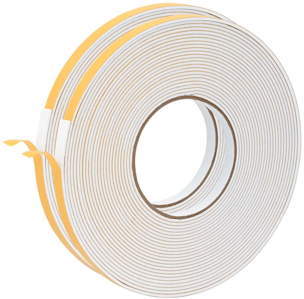 Savigautinė putų juosta 2 vnt. Balta 10mm x 10m CR putplastis
