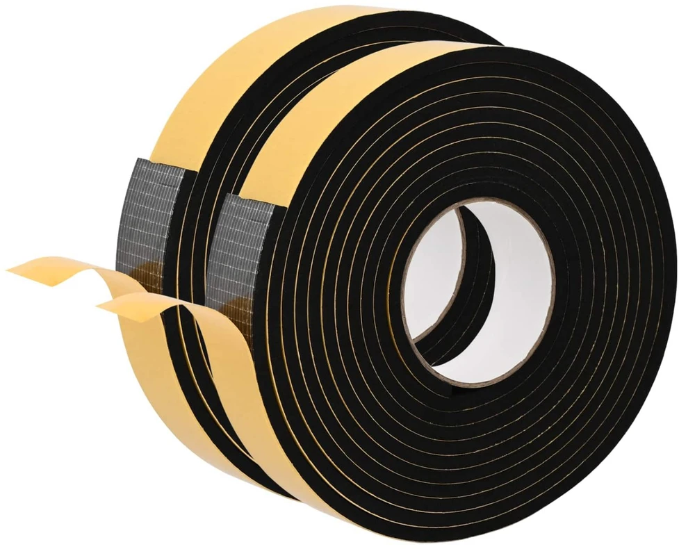 Savigautinė putų juosta 2 vnt. Juoda 40mm x 5m CR putplastis