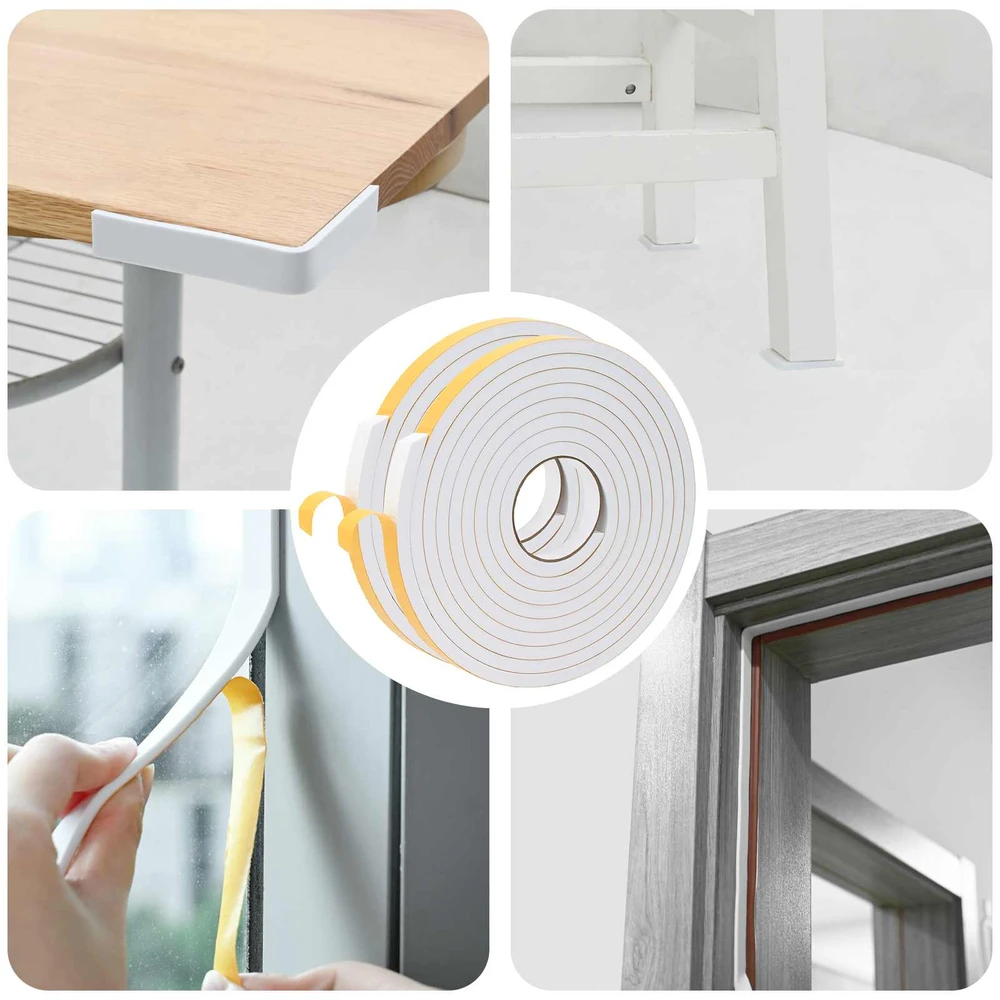Savigautinė putų juosta 2 vnt. Balta 15mm x 5m CR putplastis